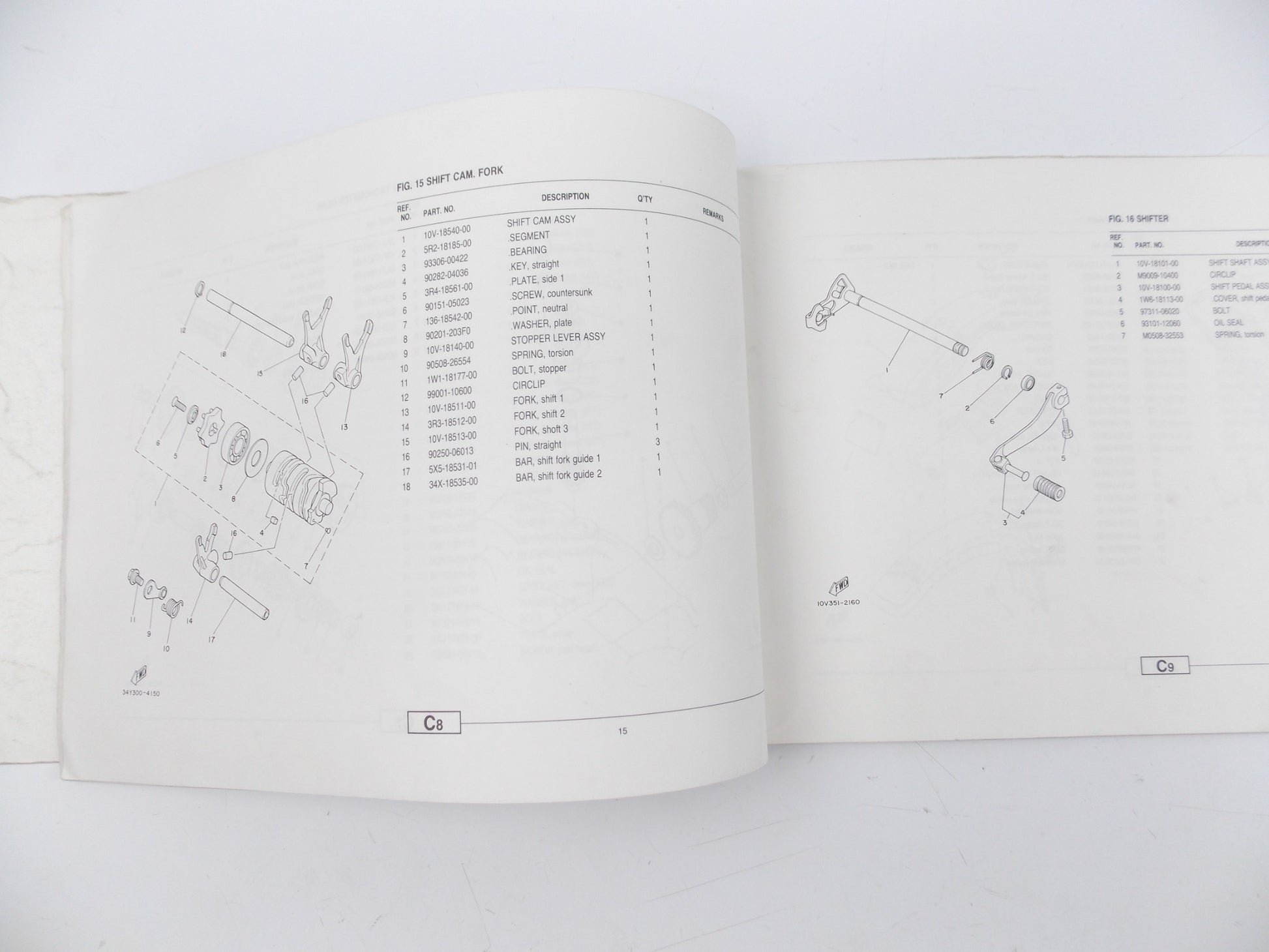 OEM YAMAHA 1986 DT125LC ENGLISH PARTS CATALOG BOOK MANUAL PAMPHLET 262AJ-300E1 - MotoRaider