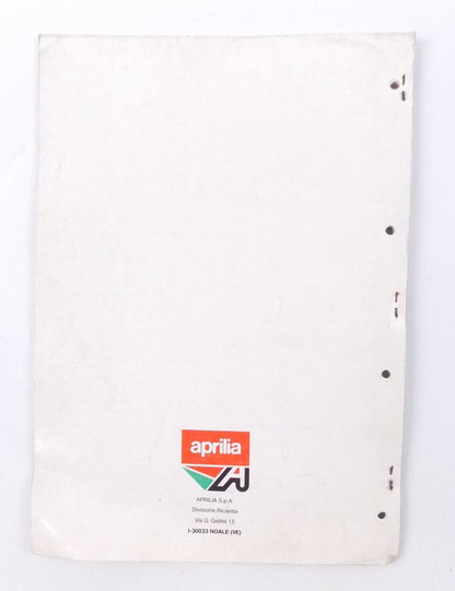 APRILIA RX 125/TUAREG RALLY 125 1992 SPARE PARTS CATALOG BOOK MANUAL 791 - MotoRaider