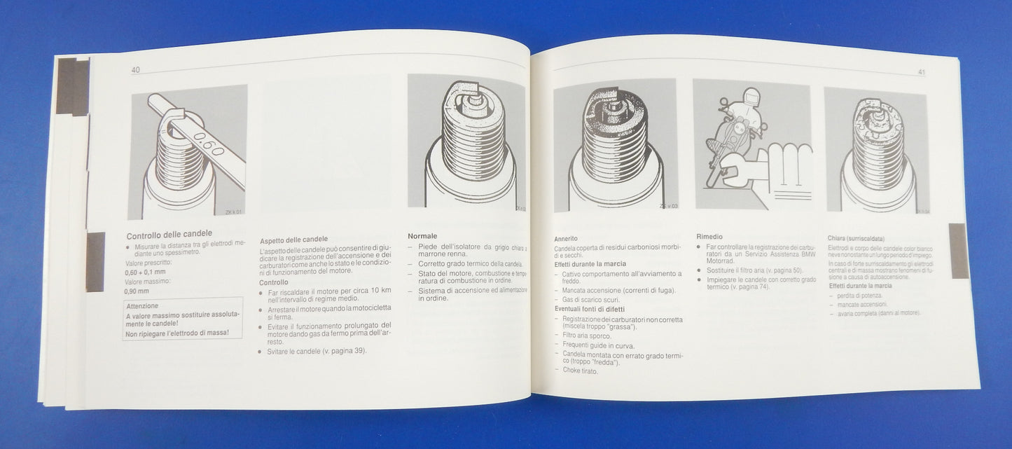 OEM BMW 1991 R80R 91 R100R 91 1993 R100R Mystik 94 USER MAINTENANCE MANUAL BOOK - MotoRaider