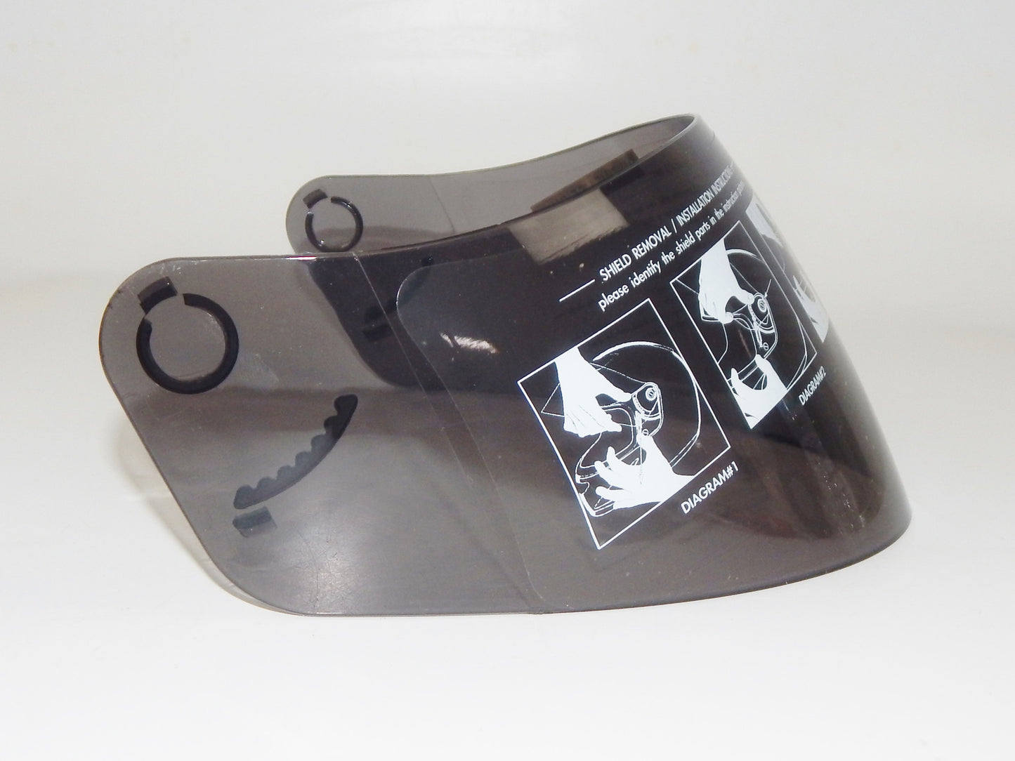 GMAX FULL FACE HELMET GM38/GM69 SINGLE LENS SHIELD VISOR SMOKE GREY MOTORCYCLE - MotoRaider