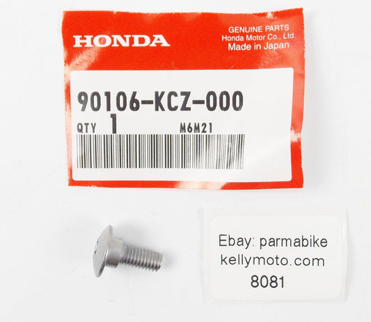 NOS OEM HONDA 2013-2014 CB1100 2009-2013 CBR1000 SCREW SPECIAL 6mm 90106-KCZ-000 - MotoRaider