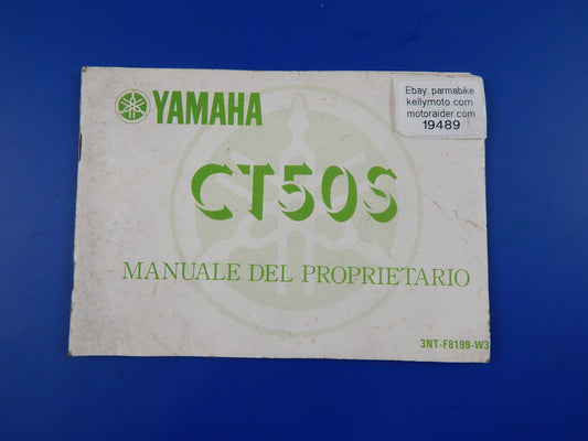 1990 YAMAHA CT50S USER OWNER MANUAL BOOK  3NT-F8199-W3 VINTAGE - MotoRaider