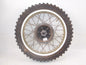 1970's HUSQVARNA 18" REAR WHEEL HUB SPOKES TIRE GOLD RIM VINTAGE MOTOCROSS - MotoRaider