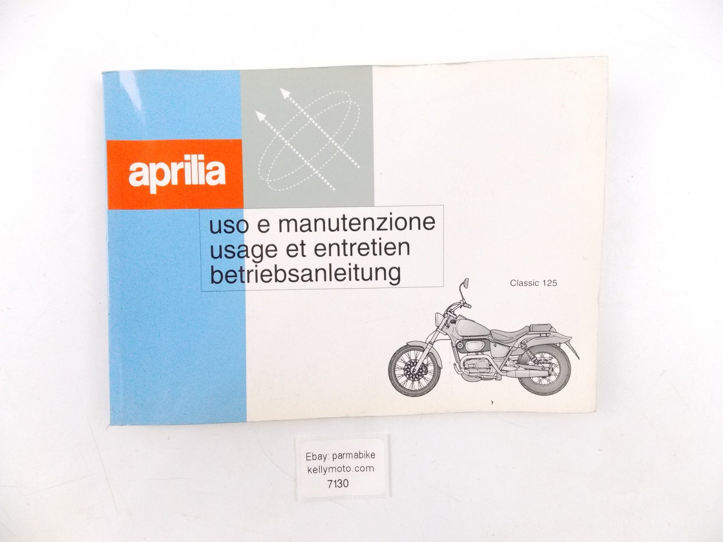 APRILIA CLASSIC 125 INSTRUCTION OPERATING OWNER USER MANUAL BOOK 8102480 - MotoRaider