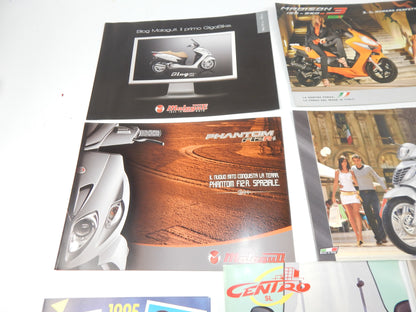 12 MALAGUTI DEALER BROCHURE 1990-2000's SCOOTER FANTOM CENTRO GRIZZLY ITALY - MotoRaider