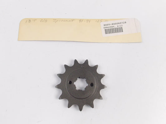 NOS OEM HUSQVARNA 1990-1994 125CR FRONT COUNTER SPROCKET T13 800060729 - MotoRaider