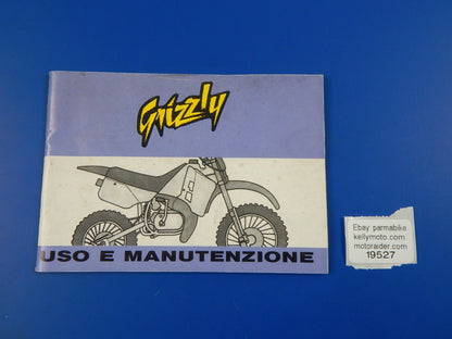 MALAGUTI GRIZZLY 10 12 4M OWNER MANUAL MAINTENANCE BOOK ITALIAN MINI MOTOCROSS - MotoRaider