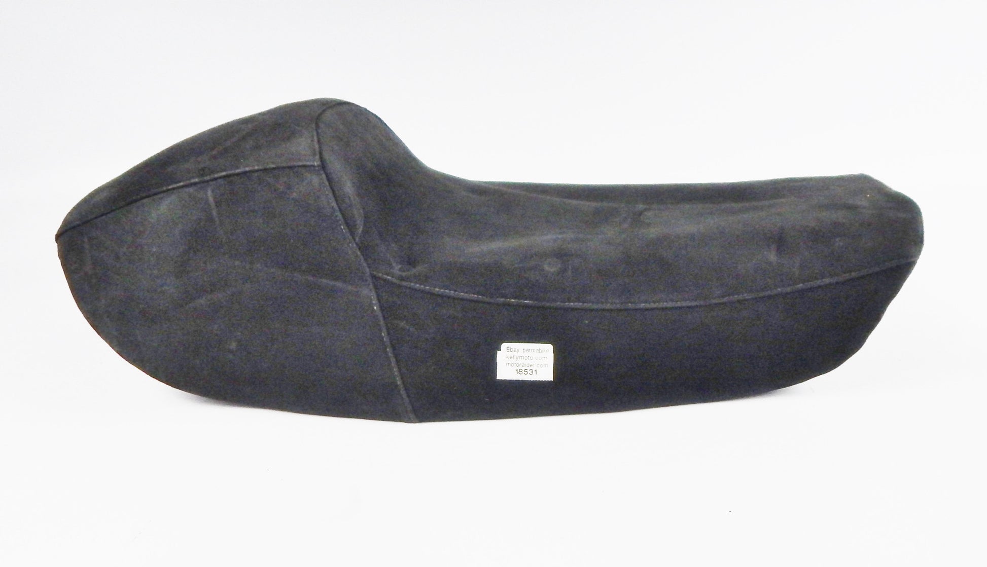 1970's GAMAN ITALY SUEDE SPORT SEAT SADDLE L=29" W=12" KAWASAKI HONDA LAVERDA MV - MotoRaider