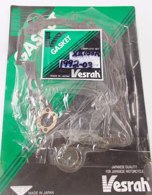 NOS VESRAH TOP END GASKET SEAL KIT HONDA 1992-1999 XR100R VG-1157M/5157M - MotoRaider