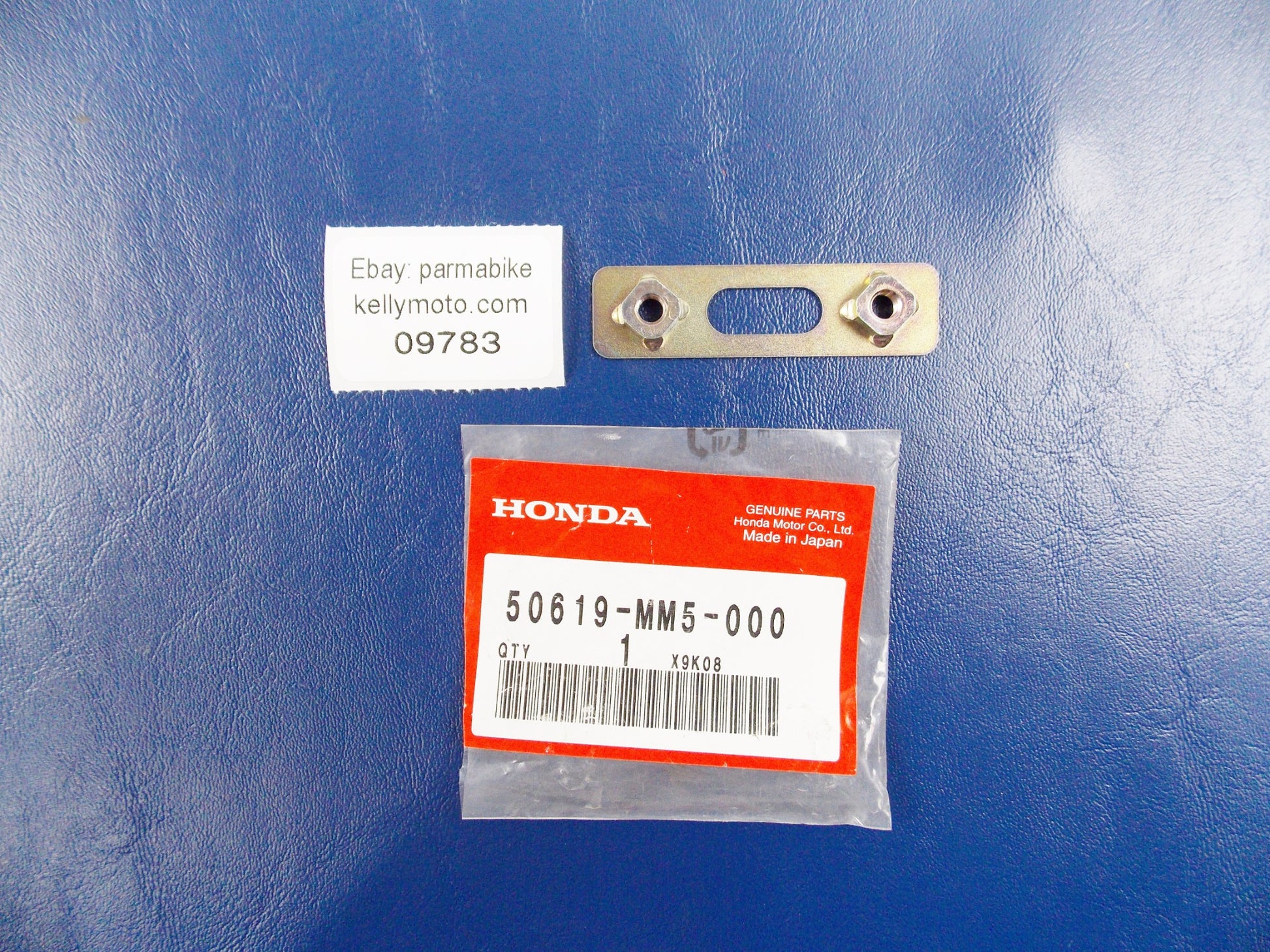 NOS OEM 1987-2020 HONDA VFR800/1200 VTR1000 SPECIAL SETTING PLATE  50619-MM5-000 - MotoRaider