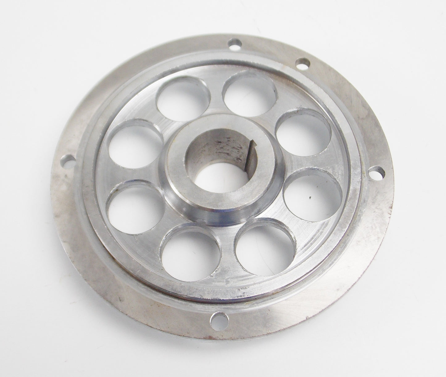 LAVERDA MOTOR ENGINE IGNITION FLYWHEEL PLATE FLANGE D=133mm CENTER HOLE=24mm - MotoRaider