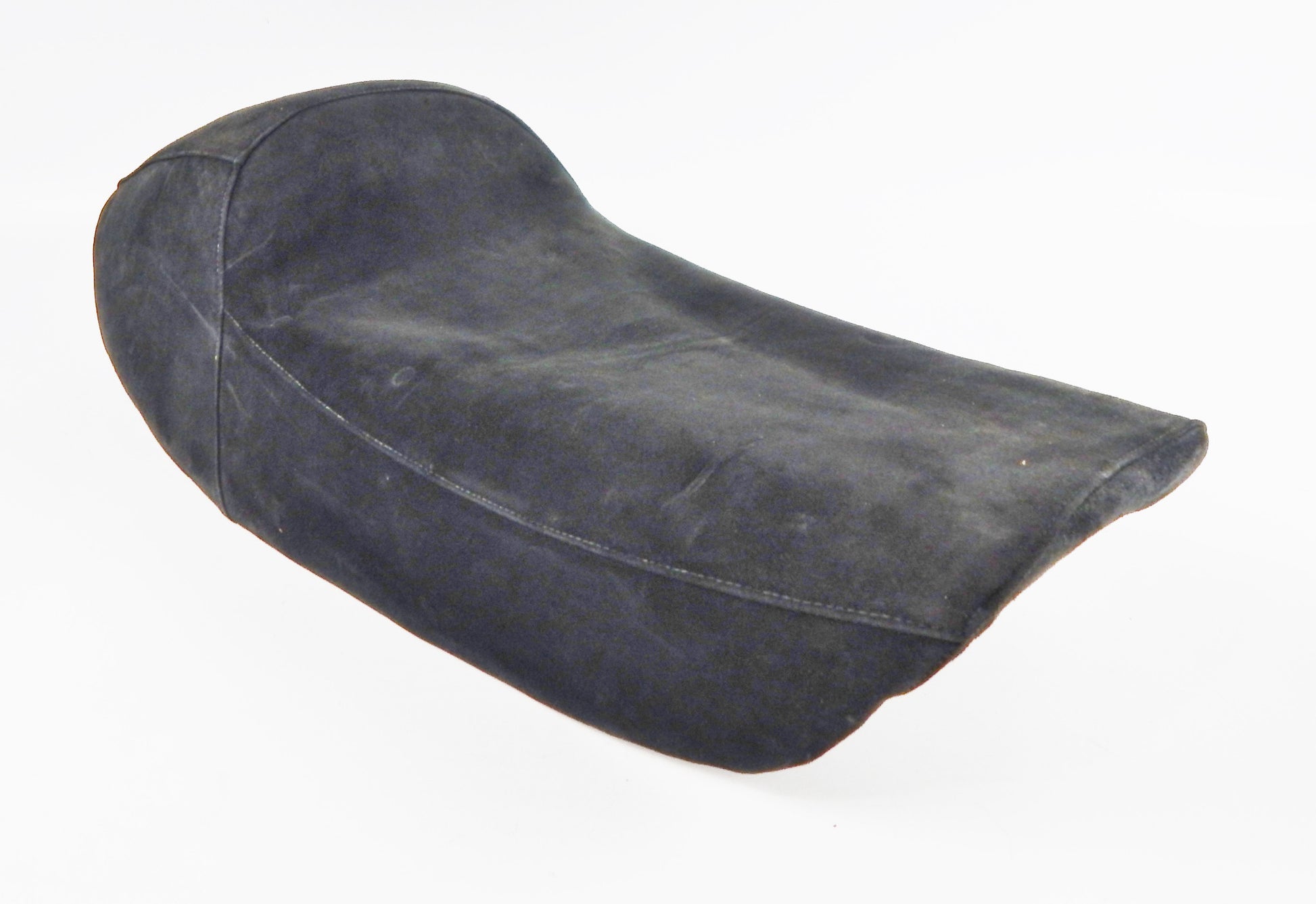 1970's GAMAN ITALY SUEDE SPORT SEAT SADDLE L=29" W=12" KAWASAKI HONDA LAVERDA MV - MotoRaider