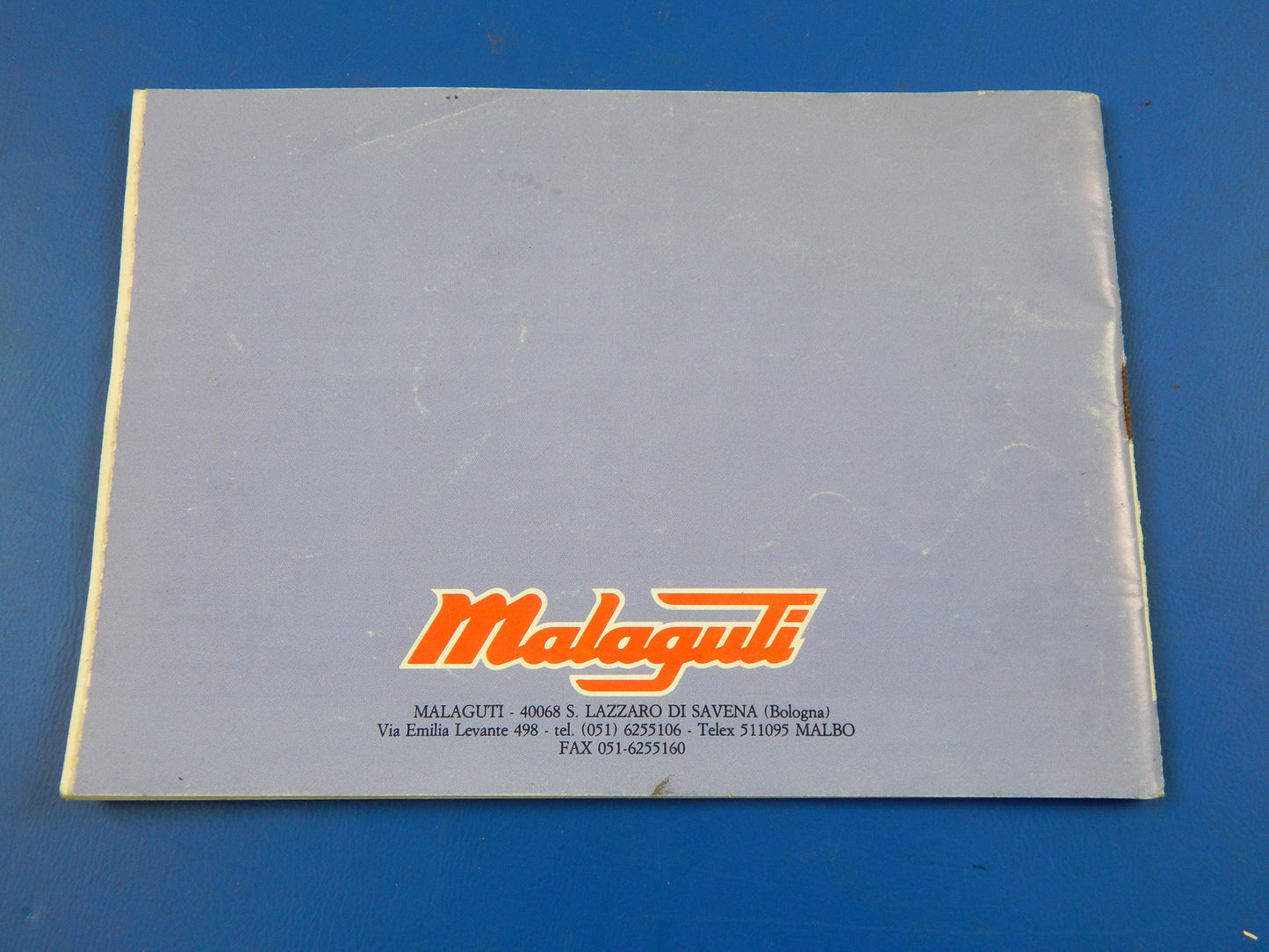 MALAGUTI GRIZZLY 10 12 4M OWNER MANUAL MAINTENANCE BOOK ITALIAN MINI MOTOCROSS - MotoRaider