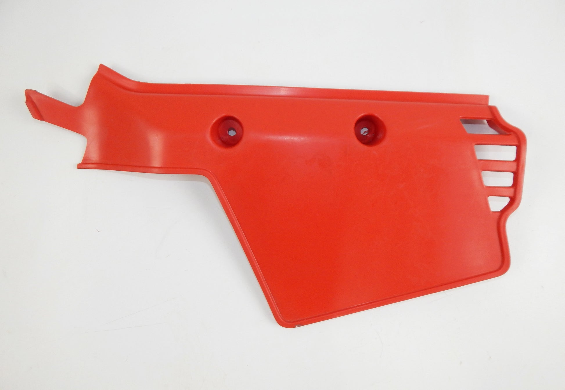 1984-1985 AIM ENDURO 50 ZEC RIGHT LEFT FRAME SIDE COVER PANEL NUMBER PLATE RED - MotoRaider