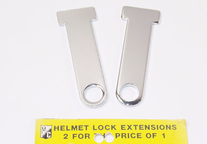 MC ENTERPRISES 2 HELMET STEEL LOCK EXTENSIONS 492 - MotoRaider