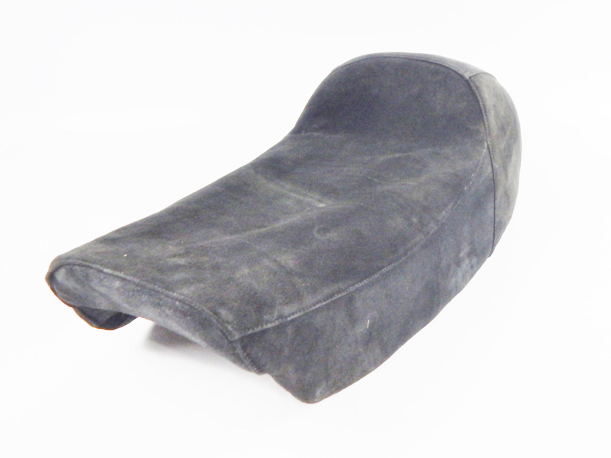 1970's GAMAN ITALY SUEDE SPORT SEAT SADDLE L=29" W=12" KAWASAKI HONDA LAVERDA MV - MotoRaider