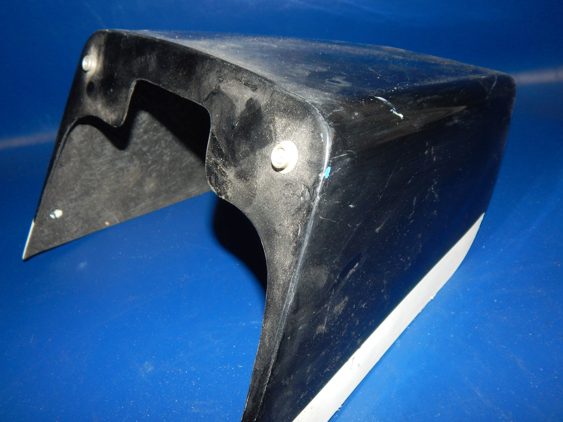 1970's MOTORCYCLE FIBERGLASS TAIL SECTION SEAT FAIRING COWLING BLACK RACING CAFÉ - MotoRaider