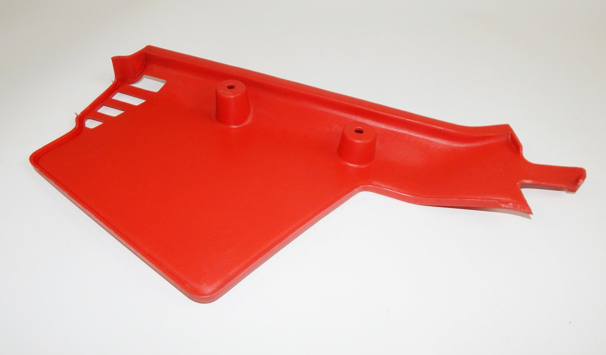 1984-1985 AIM ENDURO 50 ZEC RIGHT LEFT FRAME SIDE COVER PANEL NUMBER PLATE RED - MotoRaider