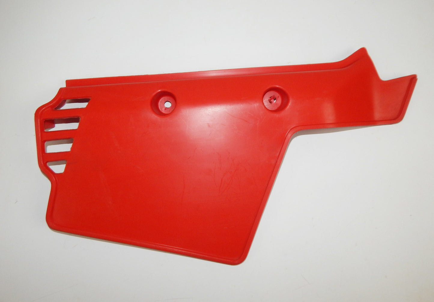 1984-1985 AIM ENDURO 50 ZEC RIGHT LEFT FRAME SIDE COVER PANEL NUMBER PLATE RED - MotoRaider