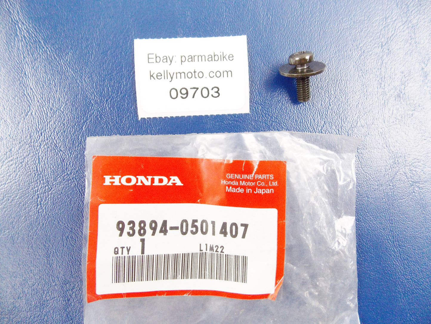 NOS OEM HONDA 2007 CRF70 2003-2010 FES125 SCREW-WASHER 5x14 93894-0501407 - MotoRaider