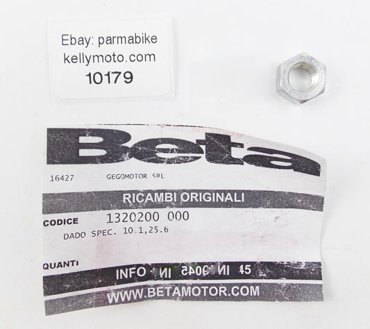 NOS BETA 2012 MINICROSS R12 PRIMARY GEAR CLUTCH NUT 10x1, 25x6 1320200-000 - MotoRaider