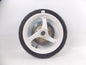 11" FRONT WHEEL SUZUKI 750 SLINGSHOT WHITE ALLOY RIM ROTOR VINTAGE - MotoRaider