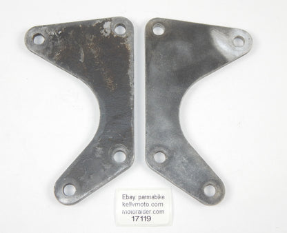 1974 HUSQVARNA WR 400 ENGINE MOTOR MOUNT PLATES BRACKETS VINTAGE - MotoRaider