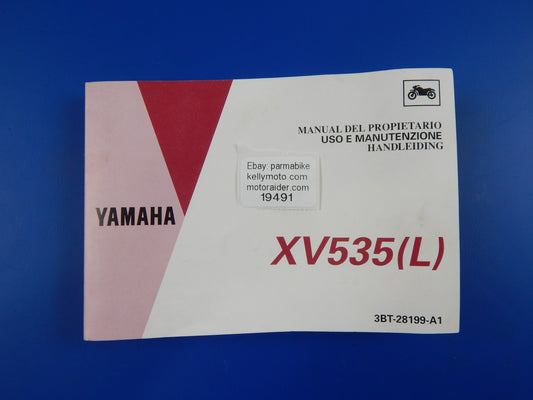 1991 YAMAHA XV535(L) USER OWNER MANUAL BOOK 3BT-28199-A1 MULTI LANGUAGE VINTAGE - MotoRaider