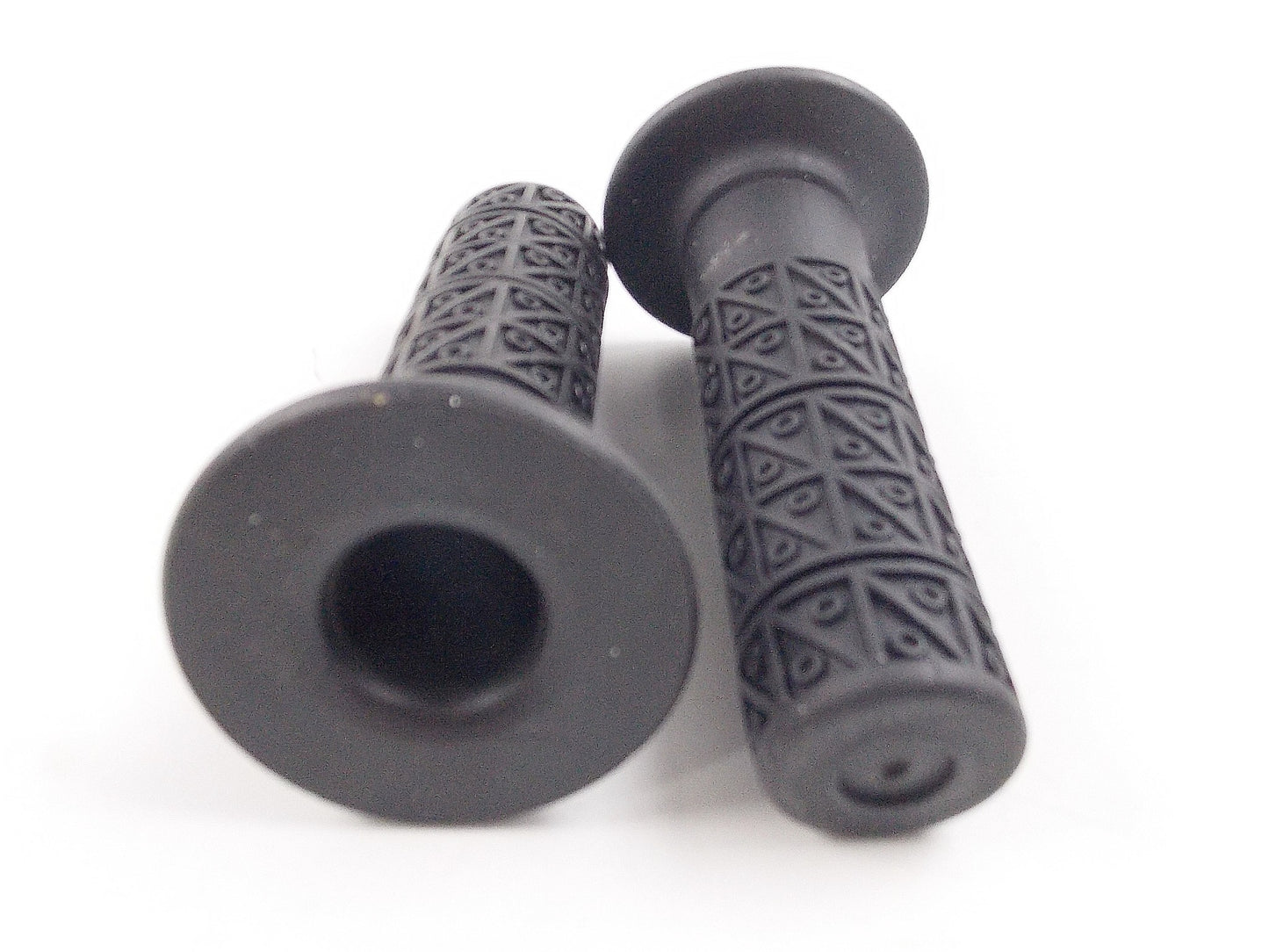 NOS J2M HANDLEBAR HAND BLACK RUBBER GRIPS SET 22mm 22mm ENDURO CROSS - MotoRaider