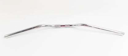 MOTORCYCLE CHROME STEEL HANDLEBAR W=28.5" D=7/8" 22mm HONDA YAMAHA LAVERDA - MotoRaider