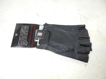 FIRST GEAR HI-5 LEATHER FINGERLESS PERFORMANCE GLOVES SIZE XXL BLACK MOTORCYCLE - MotoRaider