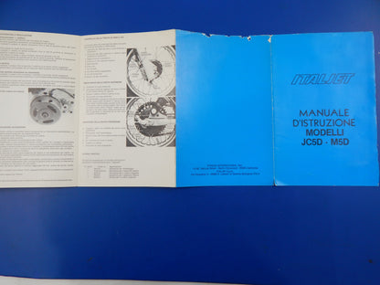 1980's ITALJET JC5D M5D OWNER MANUAL BOOKLET BROCHURE ITALIAN MINI 50cc MOTOCROS - MotoRaider