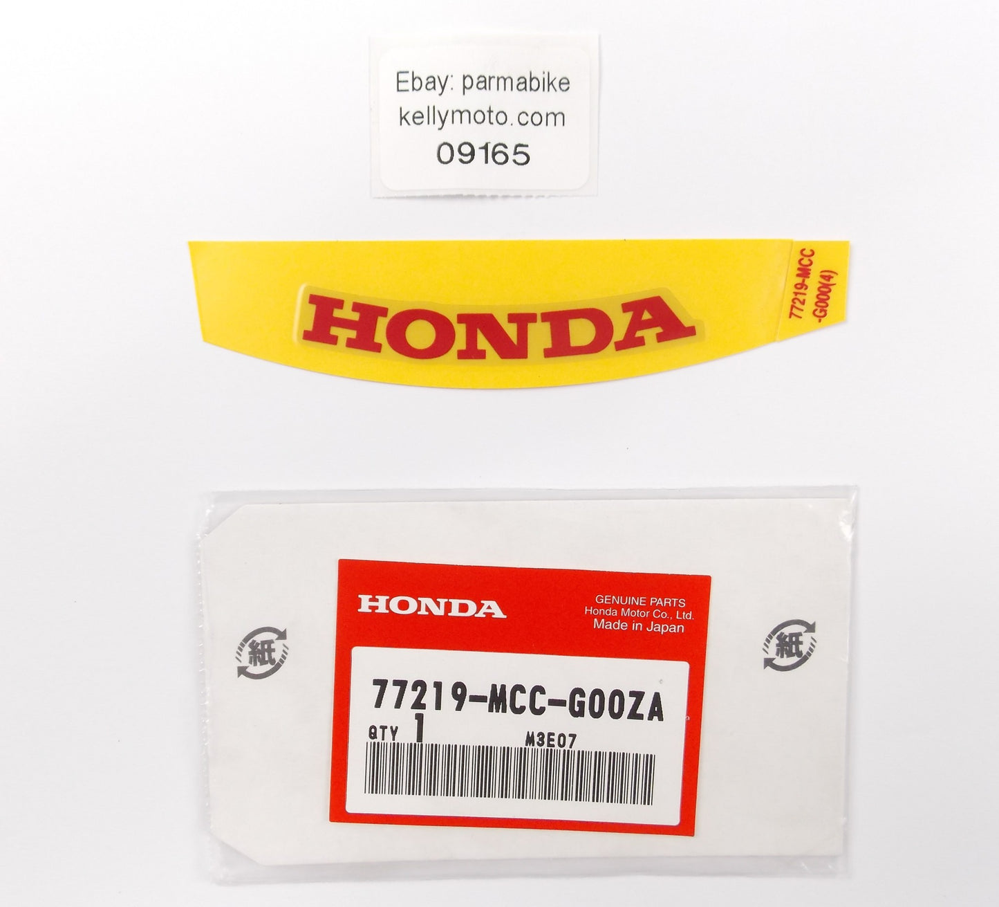 NOS OEM 2001 HONDA CB1100 STICKER EMBLEM DECAL LOGO TYPE 4  77219-MCC-G00ZA - MotoRaider