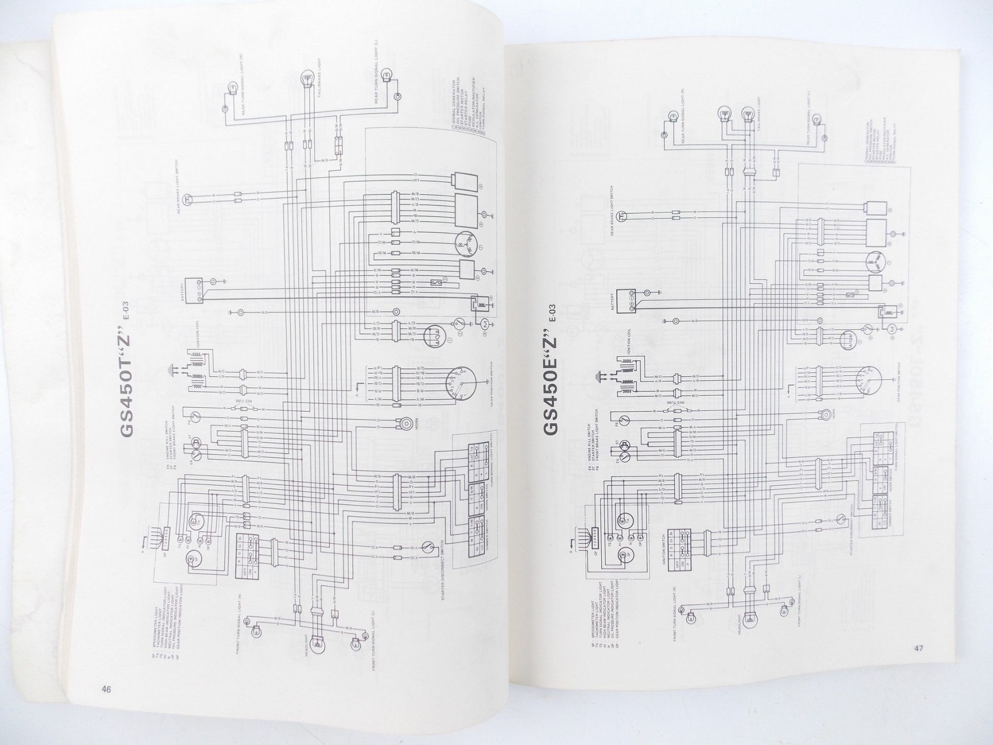 1980.5 SUZUKI WIRING DIAGRAMS CATALOG BOOK MANUAL ENGLISH 99512-01820-01E - MotoRaider