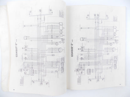 1980.5 SUZUKI WIRING DIAGRAMS CATALOG BOOK MANUAL ENGLISH 99512-01820-01E - MotoRaider