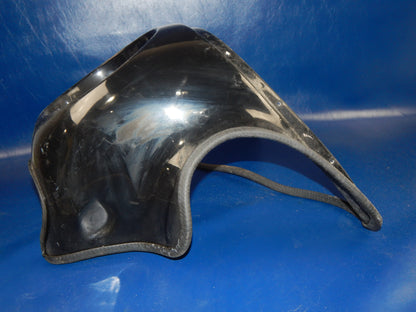 1980's MOTORCYCLE FIBERGLASS FRONT FAIRING HEADLIGHT COWLING BLACK CAGIVA SUZUKI - MotoRaider