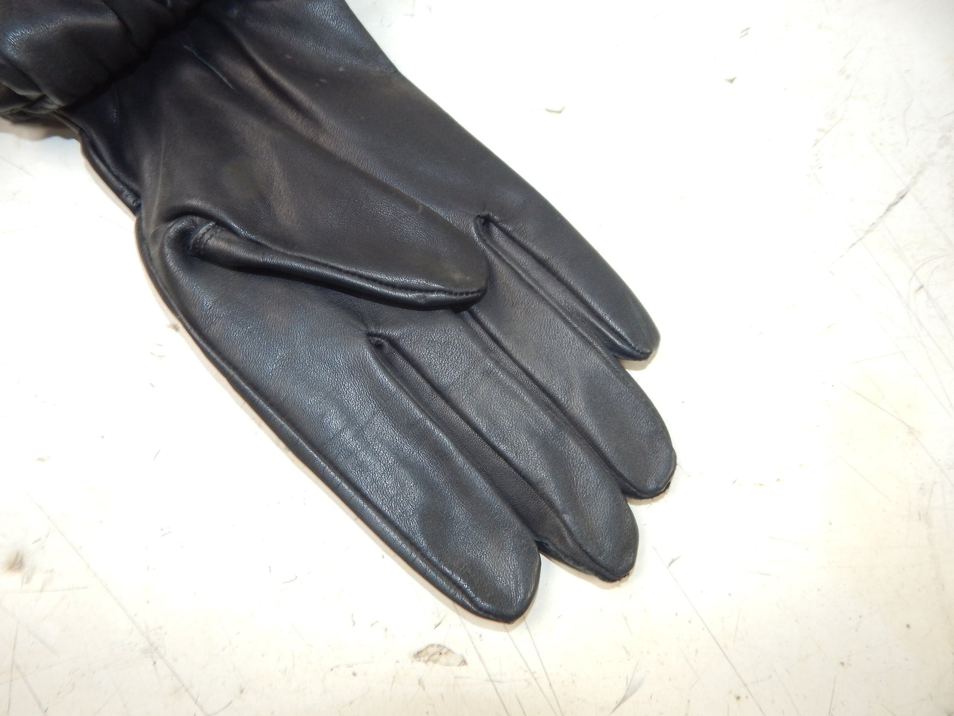 OLYMPIA SPORTS LADIES PERFORMANCE LEATHER GLOVES PAIR SIZE XL BLACK MOTORCYCLE - MotoRaider