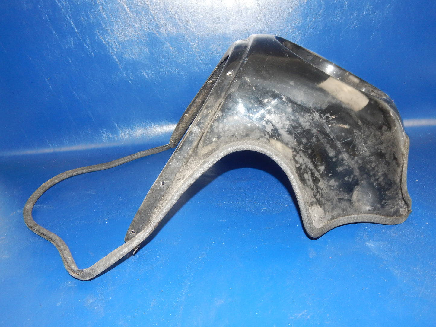 1980's MOTORCYCLE FIBERGLASS FRONT FAIRING HEADLIGHT COWLING BLACK CAGIVA SUZUKI - MotoRaider