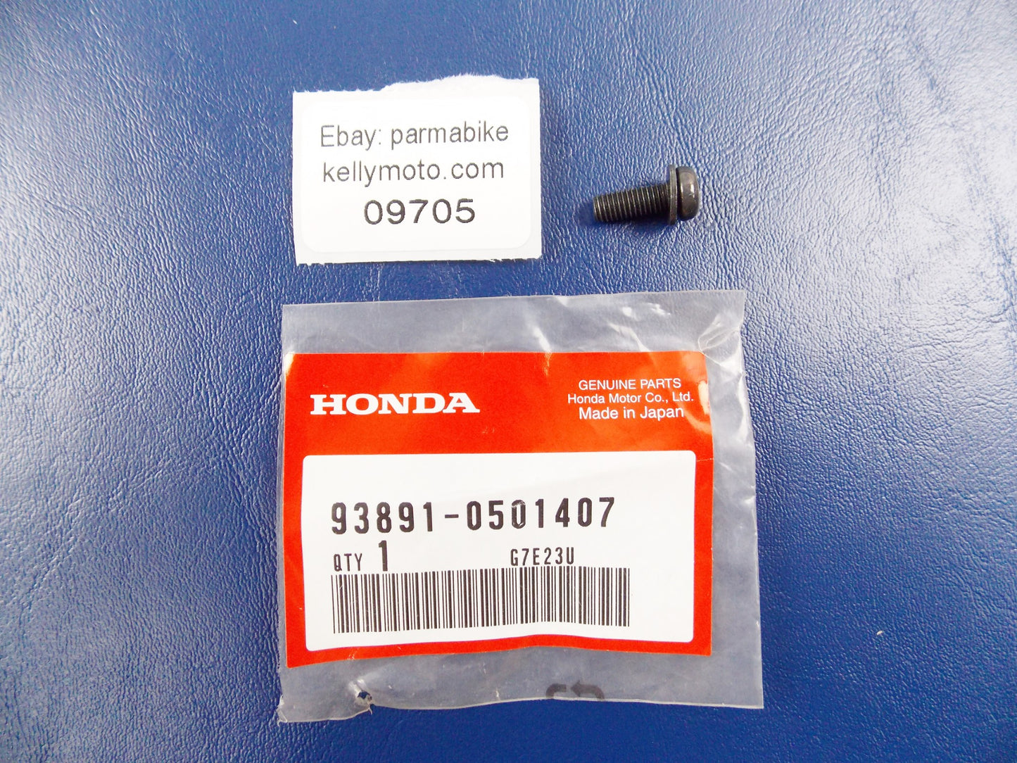 NOS OEM HONDA 1997 CB400 1987-1988 CBR1000 SCREW-WASHER 5x14 93891-0501407 - MotoRaider