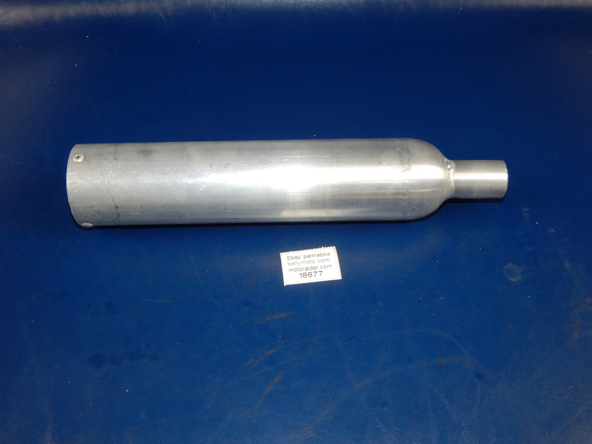 GIANNELLI ALUMINUM SILENCER L=310mm INLET D=24/28mm BODY D=60mm BETA CAGIVA PUCH - MotoRaider