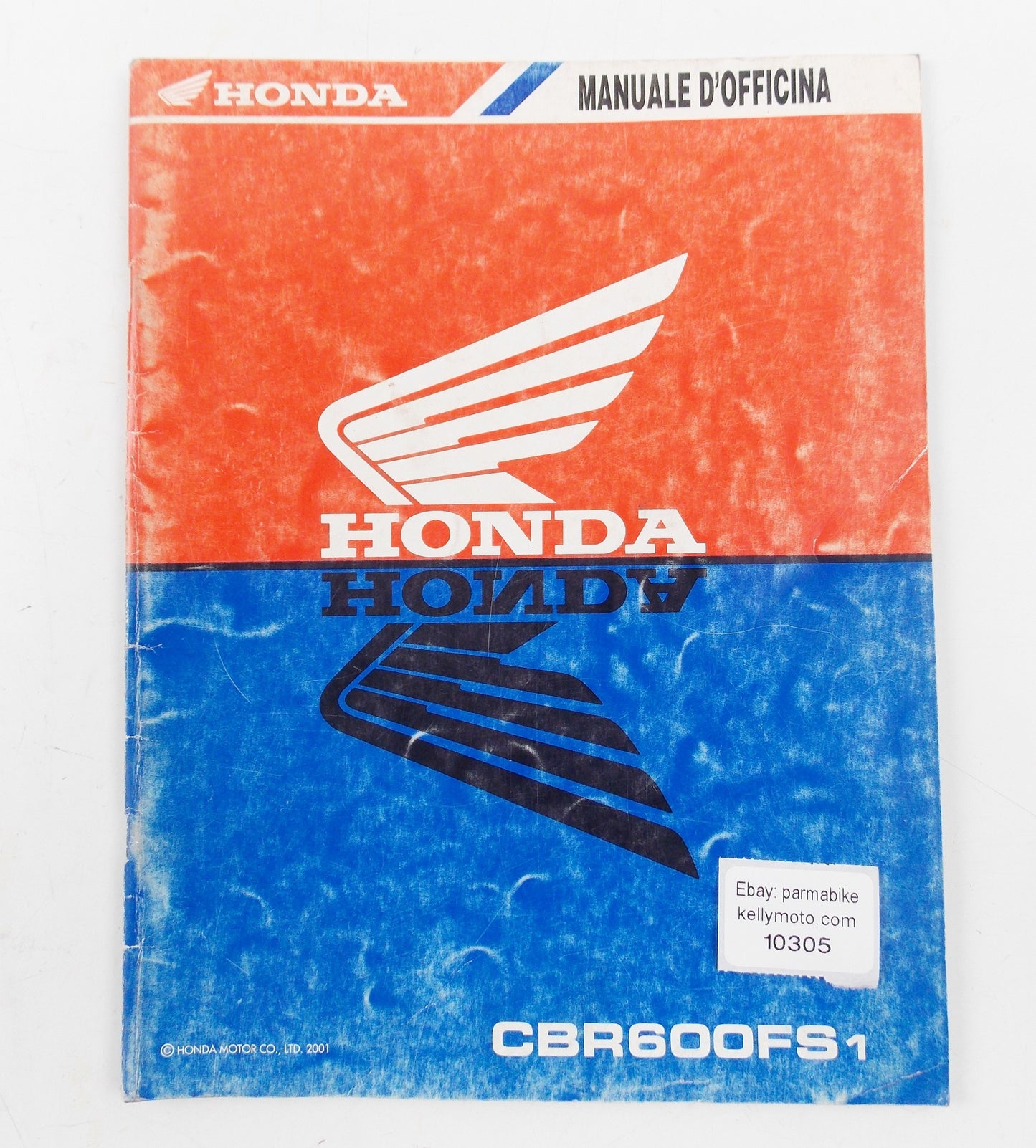 HONDA CBR600FS1 WORKSHOP MANUAL REPAIR MECHANICAL SERVICE BOOK ITALIAN - MotoRaider