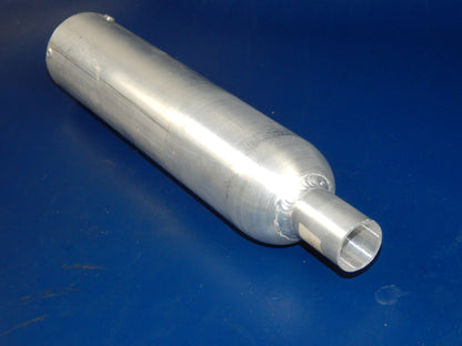 GIANNELLI ALUMINUM SILENCER L=310mm INLET D=24/28mm BODY D=60mm BETA CAGIVA PUCH - MotoRaider