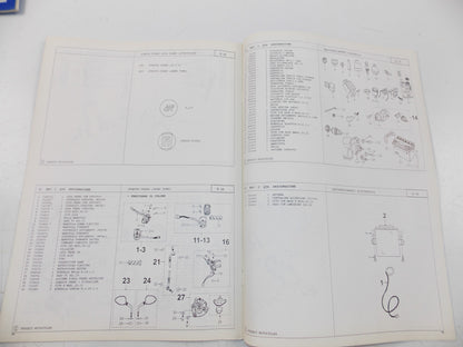 12/1998 SPARE PARTS CATALOG BOOK MANUAL PEUGEOT SCOOTER GAMMA VIVA 50 ITALIAN - MotoRaider