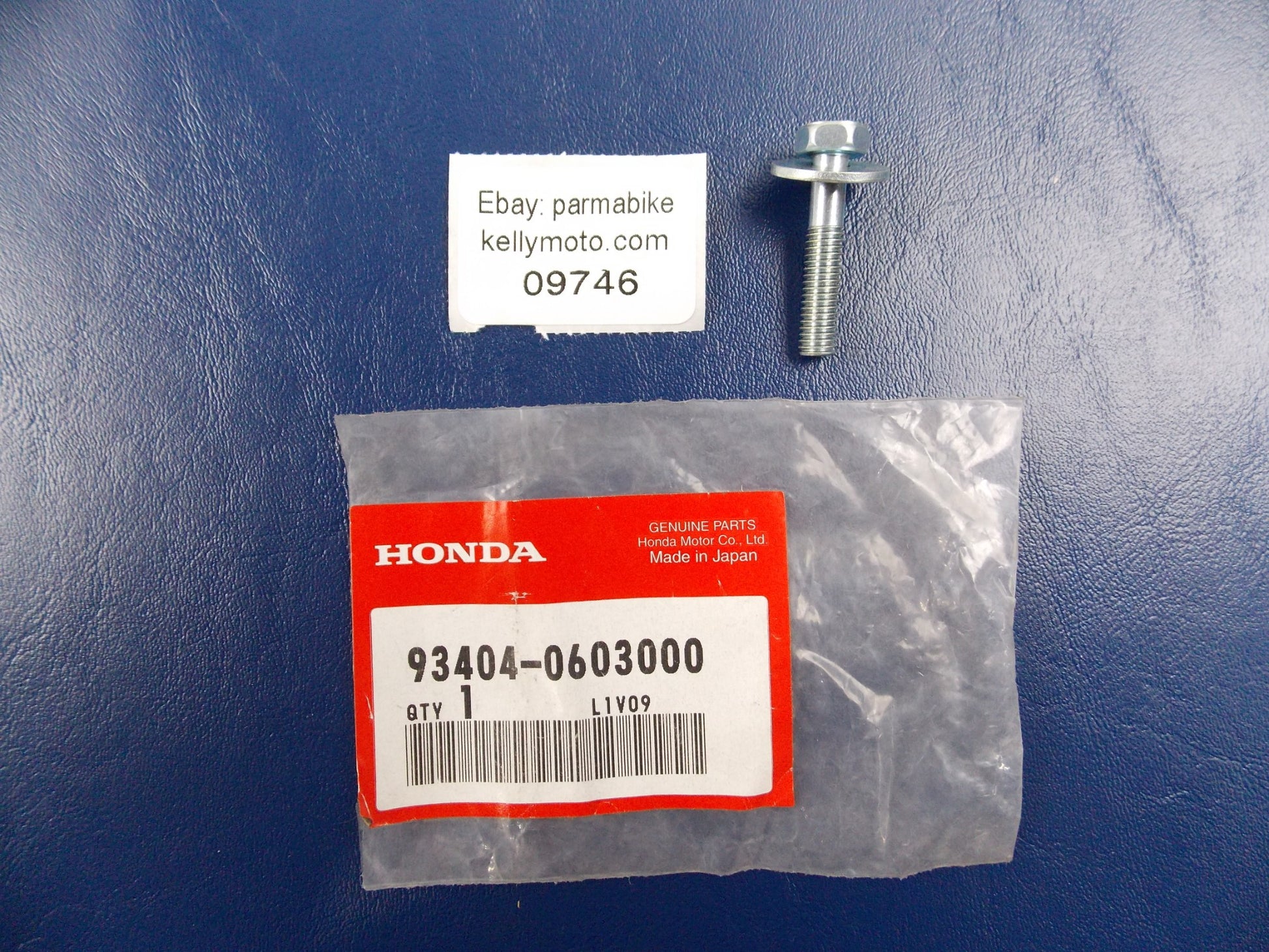 NOS OEM HONDA CBR1000RR 2009-10/FES250 1998-05 BOLT WASHER 6x30 93404-0603000 - MotoRaider