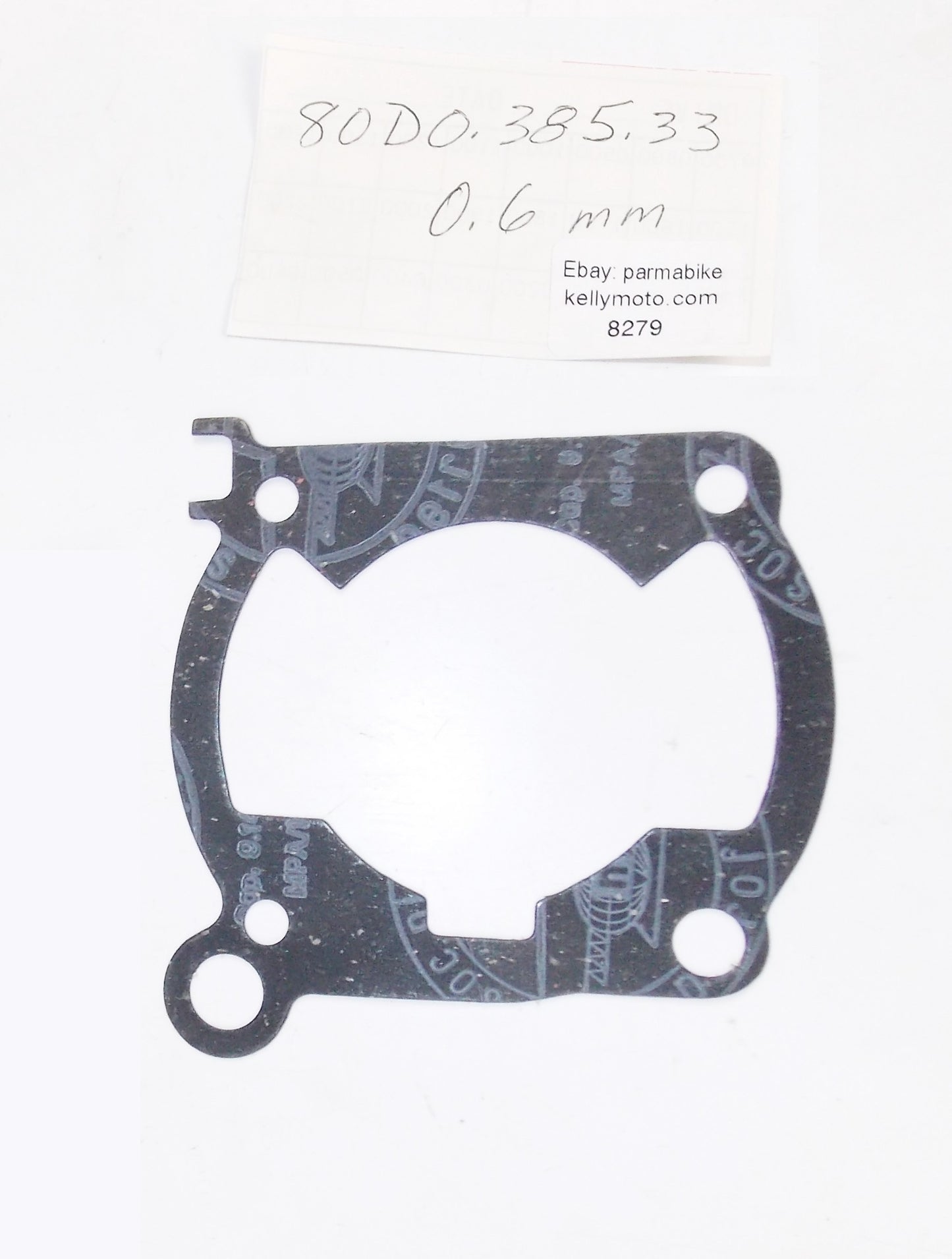 NOS OEM HUSQVARNA 1988 WRK 125 MOTOR CYLINDER BASE GASKET 0.6 mm 80D038533 - MotoRaider