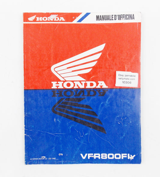 HONDA VFR800FIY WORKSHOP MANUAL REPAIR MECHANICAL SERVICE  BOOK ITALIAN - MotoRaider