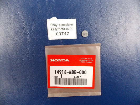 NOS OEM HONDA SXS1000 2015-19/TRX450 2006-14 SHIM TAPPET (1.625) 14918-MBB-000 - MotoRaider