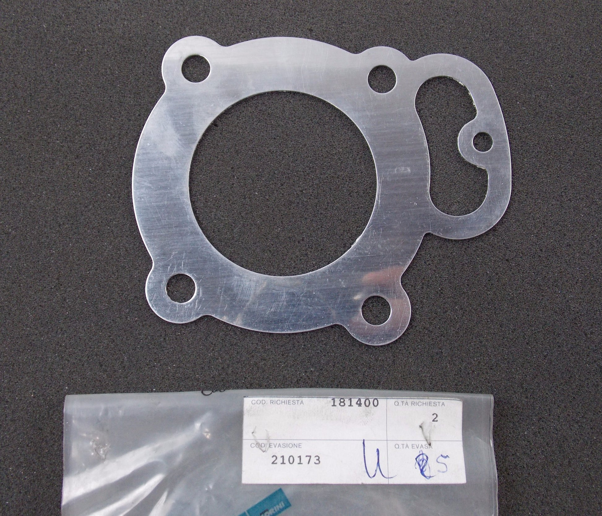 NOS OEM MORINI 1987 125 KJ CYLINDER HEAD GASKET 210173 - MotoRaider