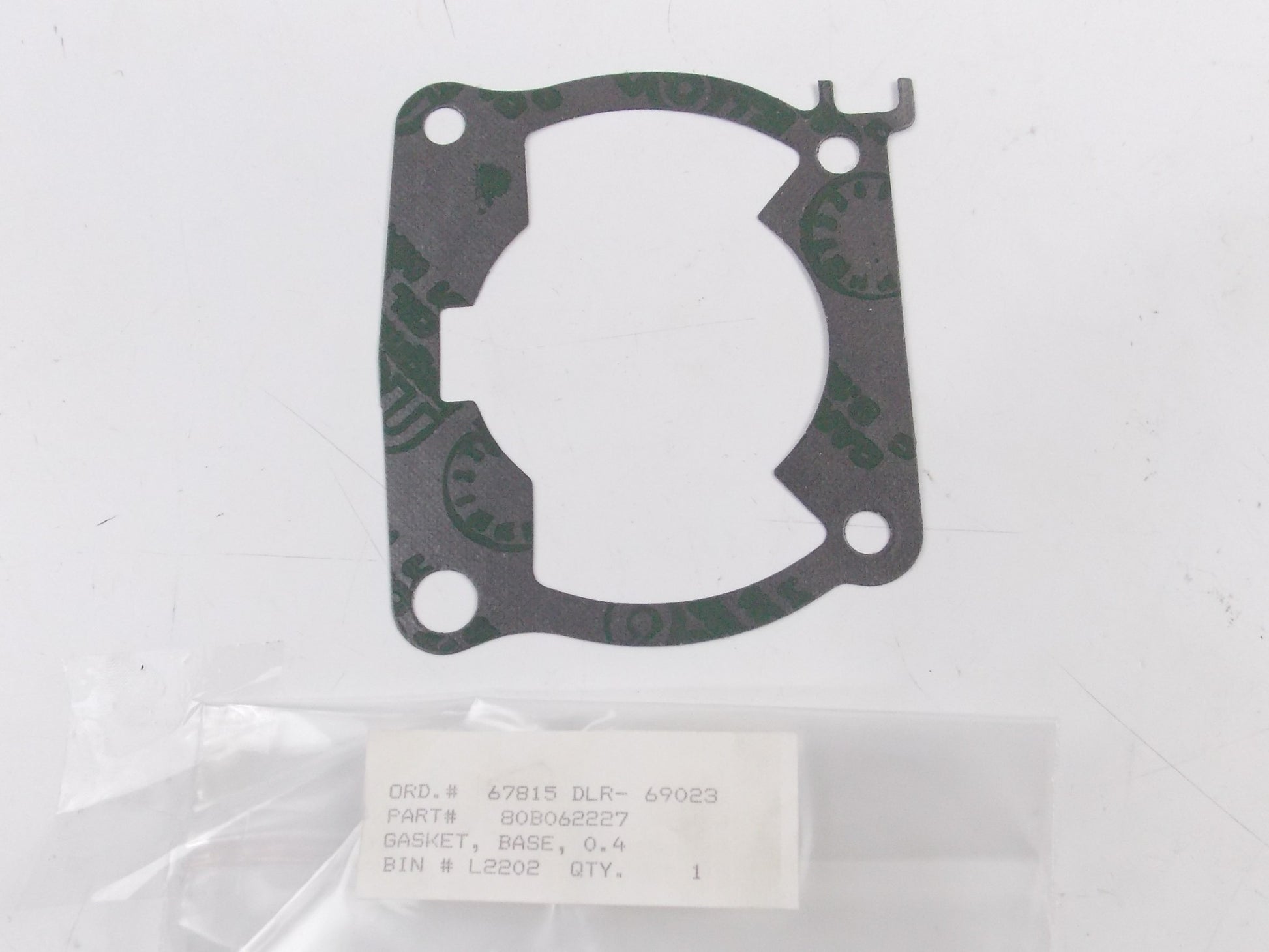 HUSQVARNA 1990-92 CR125 1990-93 WR125 MOTOR CYLINDER BASE GASKET 0.4mm 80B062227 - MotoRaider