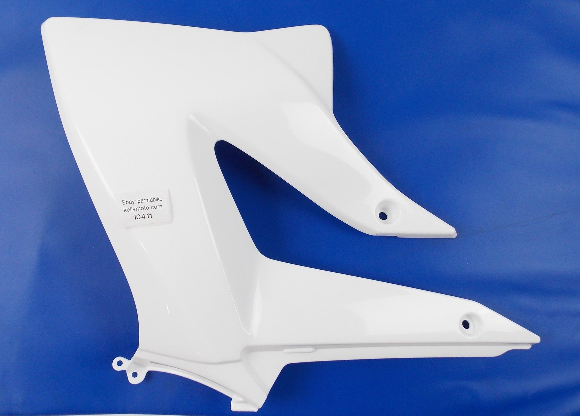 2010-12 APRILIA DERBI SENDA DRD RIGHT HAND FRONT COVER WHITE SHROUD 86692500W0B - MotoRaider